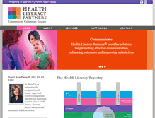 Tablet Screenshot of healthliteracypartners.com